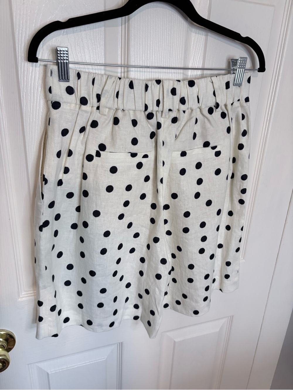 Boden Kensington Linen Shorts | Ivory Painted Dot | Size 6 NWT - Picture 8 of 10